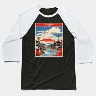 Tokoname Japan Vintage Poster Tourism Baseball T-Shirt